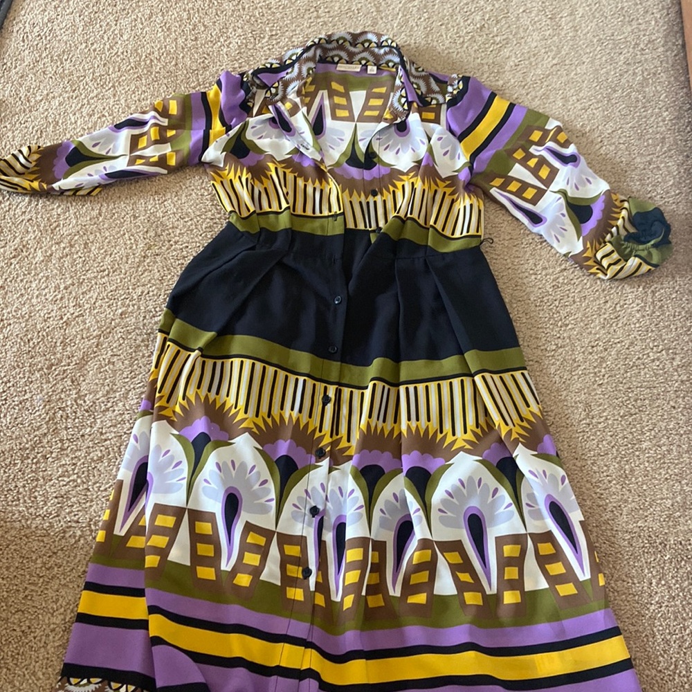 Multi color Eva Mendez dress